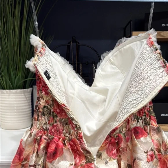 AKIRA KEEP DREAMING WOMANS MINI DRESS XL Dress with Red and Cream Accents - Picture 14 of 17